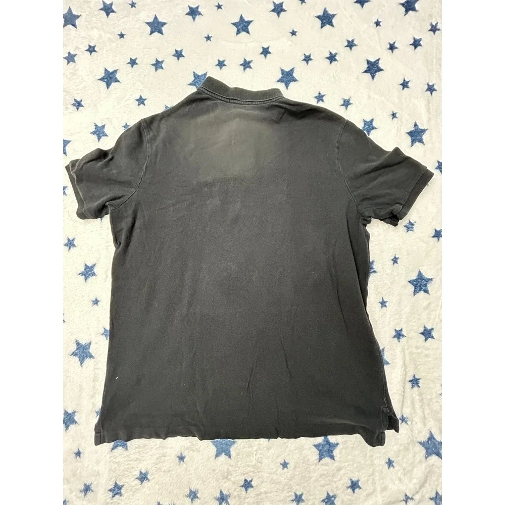 Polo Ralph Lauren Polo Shirt Mens L Black Classic Fit Red Pony Short Sleeve